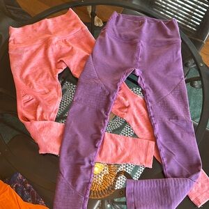 2 pair Alphalete preformance leggings sz Small